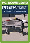 A2A Simulations Accu-sim P-51D Military (for P3D v4/v5 Academic)