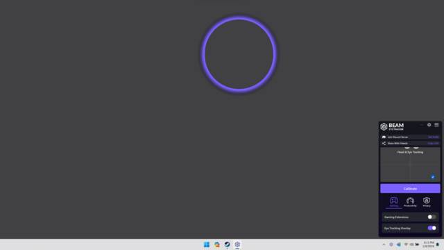 Beam Eye Tracker