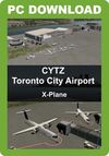 CYTZ Toronto City Airport Toronto City Airport and scenery of downtown Toronto