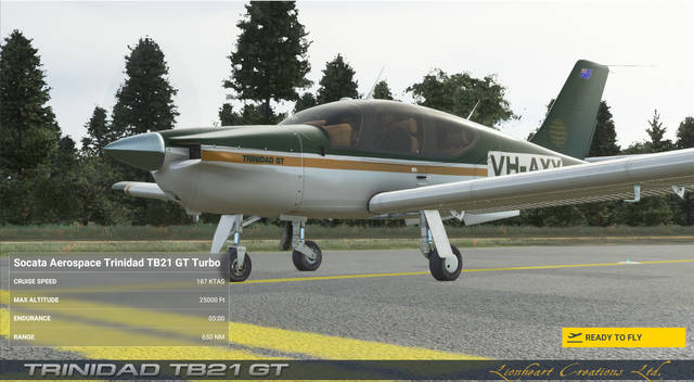 Lionheart Creations Trinidad TB21 GT MSFS
