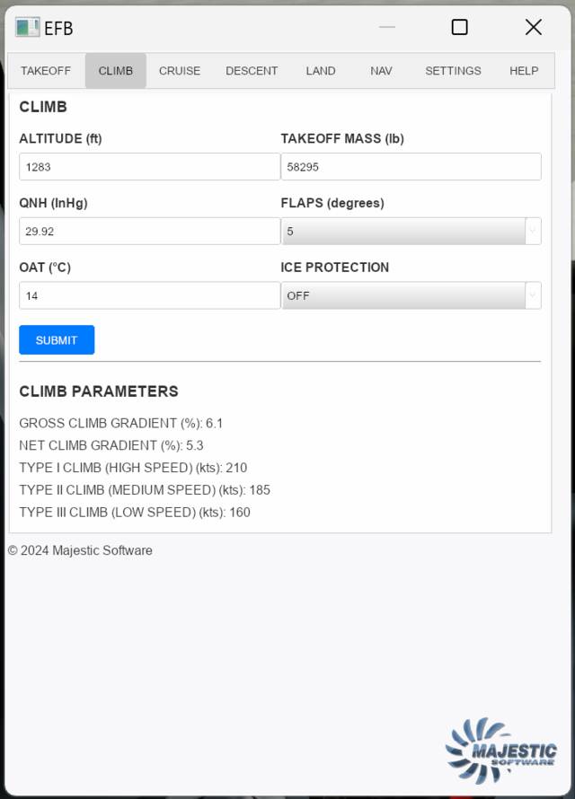 Majestic Software MJC8-Q400 EFB