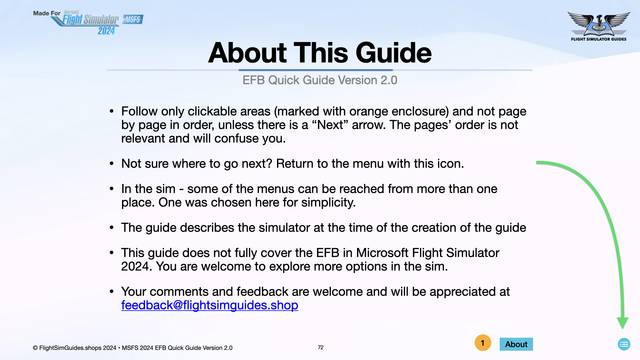 MSFS 2024 EFB Quick Guide