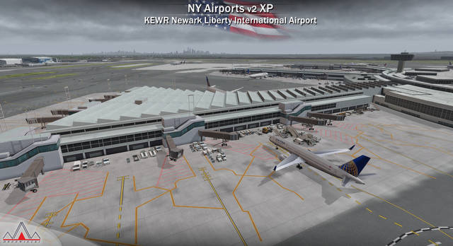 New York Airports XP v2 - KEWR KLDJ KCDW