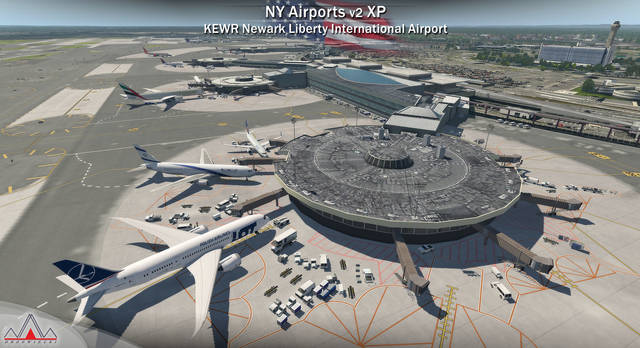 New York Airports XP v2 - KEWR KLDJ KCDW