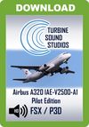 TSS Airbus 320 IAE-V2500-A1 Pilot Edition Sound Package
